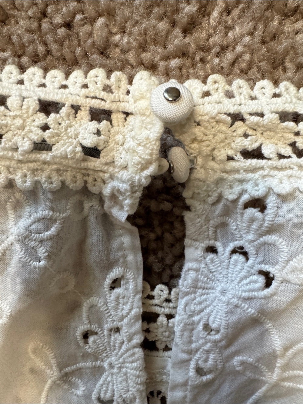 The Kooples White Eyelet Lace Tiered Ruffle Dress - Picture 4 of 4